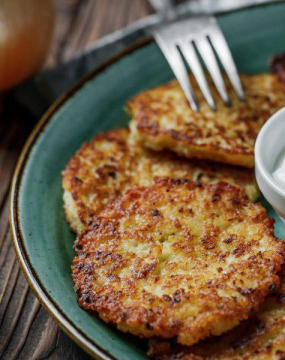 Вкусные золотистые драники